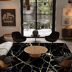 Wilton szőnyeg - Vieste (fekete/arany)