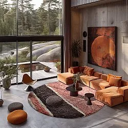 Kerek szőnyeg - Vinci Natural Cotton Shaggy (rózsaszín)