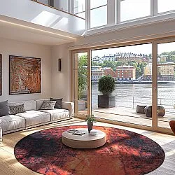 Kerek szőnyeg - Wells (narancs)