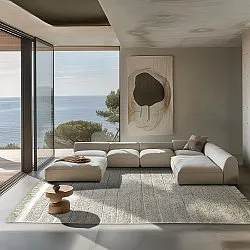 Shaggy szőnyeg - Willow Natural Cotton Shaggy (greige)