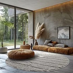 Kerek szőnyeg - Willow Natural Cotton Shaggy (greige)