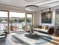 Kerek szőnyeg - Zarzi (kék)