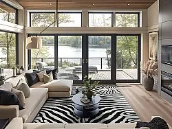 Wilton szőnyeg - Zebra (fekete/fehér)