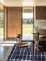 Shaggy szőnyeg - Zola Natural Cotton Shaggy (kék)