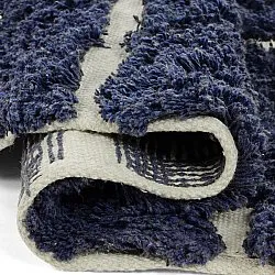 Kerek szőnyeg - Zola Natural Cotton Shaggy (kék)