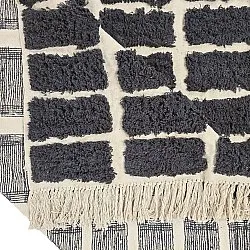 Shaggy szőnyeg - Zola Natural Cotton Shaggy (sötétszürke)