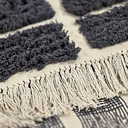Shaggy szőnyeg - Zola Natural Cotton Shaggy (sötétszürke)
