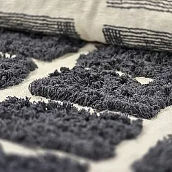 Shaggy szőnyeg - Zola Natural Cotton Shaggy (sötétszürke)