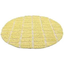 Kerek szőnyeg - Zola Natural Cotton Shaggy (sárga)