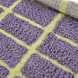 Kerek szőnyeg - Zola Natural Cotton Shaggy (lila)