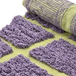 Kerek szőnyeg - Zola Natural Cotton Shaggy (lila)