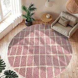 Kerek szőnyeg - Zola Natural Cotton Shaggy (rózsaszín)