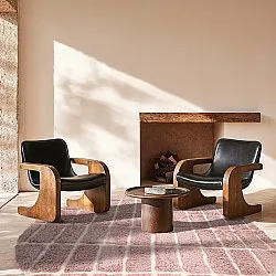 Kerek szőnyeg - Zola Natural Cotton Shaggy (rózsaszín)