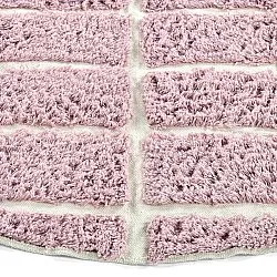 Kerek szőnyeg - Zola Natural Cotton Shaggy (rózsaszín)