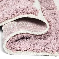Kerek szőnyeg - Zola Natural Cotton Shaggy (rózsaszín)