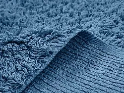 Shaggy szőnyeg - Alba Natural Cotton Shaggy (kék)