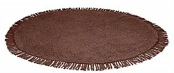 Kerek szőnyeg - Alba Natural Cotton Shaggy (barna)