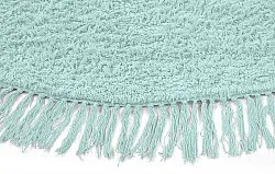 Kerek szőnyeg - Alba Natural Cotton Shaggy (türkiz)