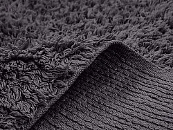 Shaggy szőnyeg - Alba Natural Cotton Shaggy (fekete)
