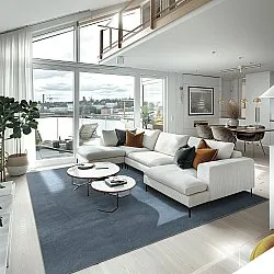 Wilton szőnyeg - Artena (kékesszürke)