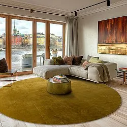 Kerek szőnyeg - Artena (okker)