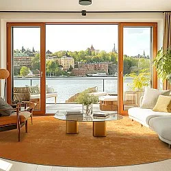 Kerek szőnyeg - Lynton (narancs)