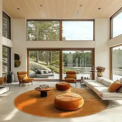 Kerek szőnyeg - Lynton (narancs)