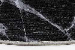 Kerek szőnyeg - Savino (fekete/fehér/rózsaszín)