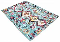 Wilton szőnyeg - Misare (kék/többszínű)