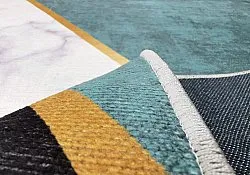 Wilton szőnyeg - Savino (fekete/fehér/zöld)