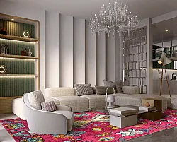 Wilton szőnyeg - Misare (rózsaszín/többszínű)