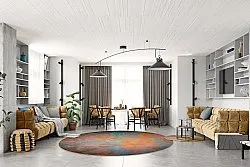 Kerek szőnyeg - Foggia (többszínű)