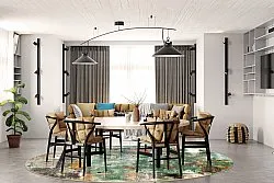 Kerek szőnyeg - Calabria (többszínű)