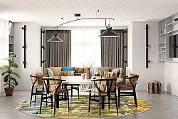 Kerek szőnyeg - Catania (többszínű)