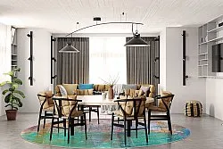 Kerek szőnyeg - Trento (többszínű)