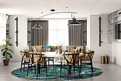 Kerek szőnyeg - Umbria (többszínű)