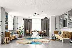 Kerek szőnyeg - Vasto (többszínű)