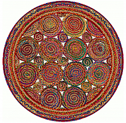 Kerek szőnyeg - Mykonos (többszínű)