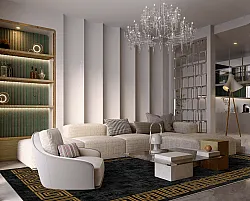 Wilton szőnyeg - Myra (fekete/arany)