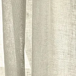 Függöny 2 db-os csomag - Len függöny Noemi (bézs)