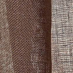 Függöny 2 db-os csomag - Len függöny Noemi (sötétbarna)