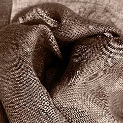 Függöny 2 db-os csomag - Len függöny Noemi (sötétbarna)