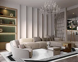 Wilton szőnyeg - Olympia (fekete/fehér)