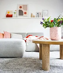 Kerek szőnyeg - Otago (szürke/fekete)