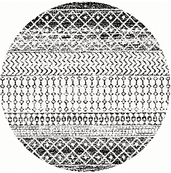 Kerek szőnyeg - Ovada (fekete/fehér)