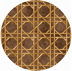Kerek szőnyeg - Pachino (barna/arany)