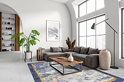 Wilton szőnyeg - Peri (kék/többszínű)