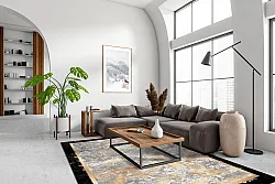 Wilton szőnyeg - Peri (fekete/többszínű)