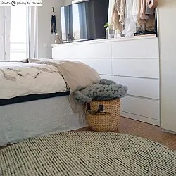 Kerek szőnyeg - Plockton (szürke/fehér/zöld)