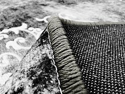 Kerek szőnyeg - Santi (sötétszürke/fehér)
